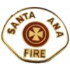 Fire Department Santa Ana, CA Firefighter Patch Metal Pin